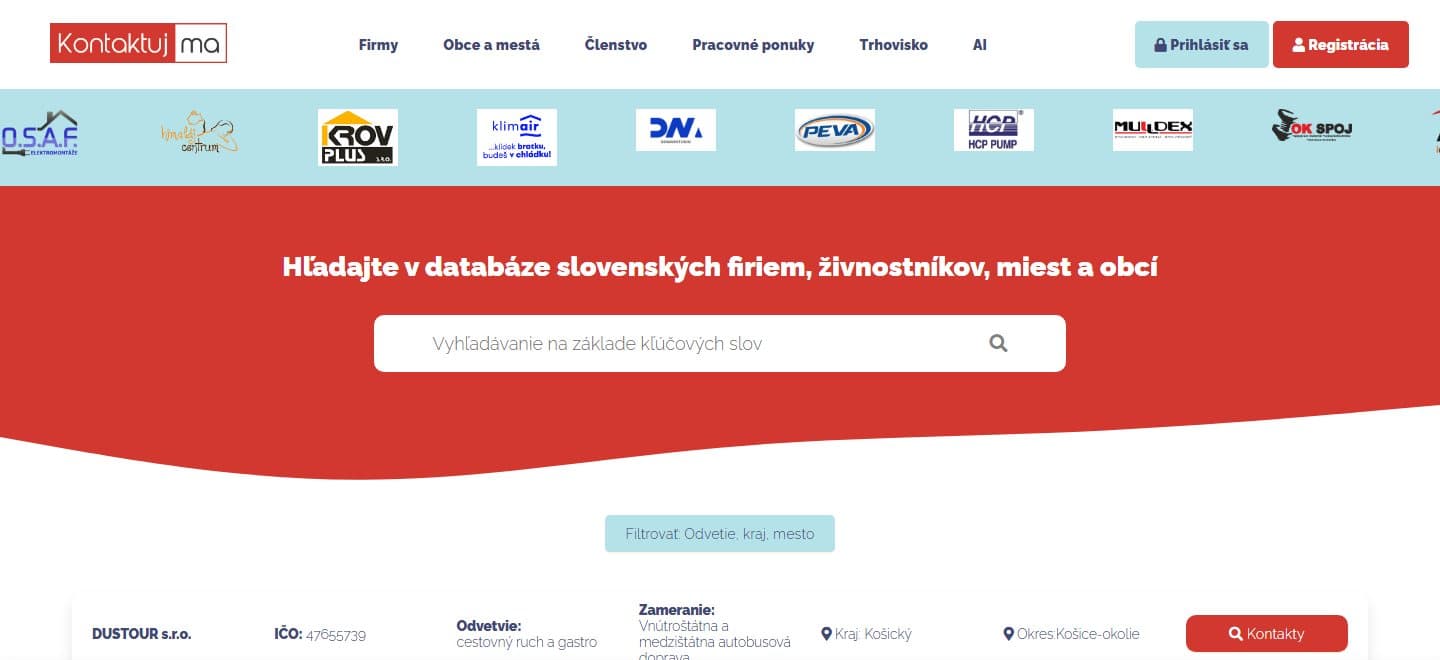 Screenshot of Kontaktuj ma