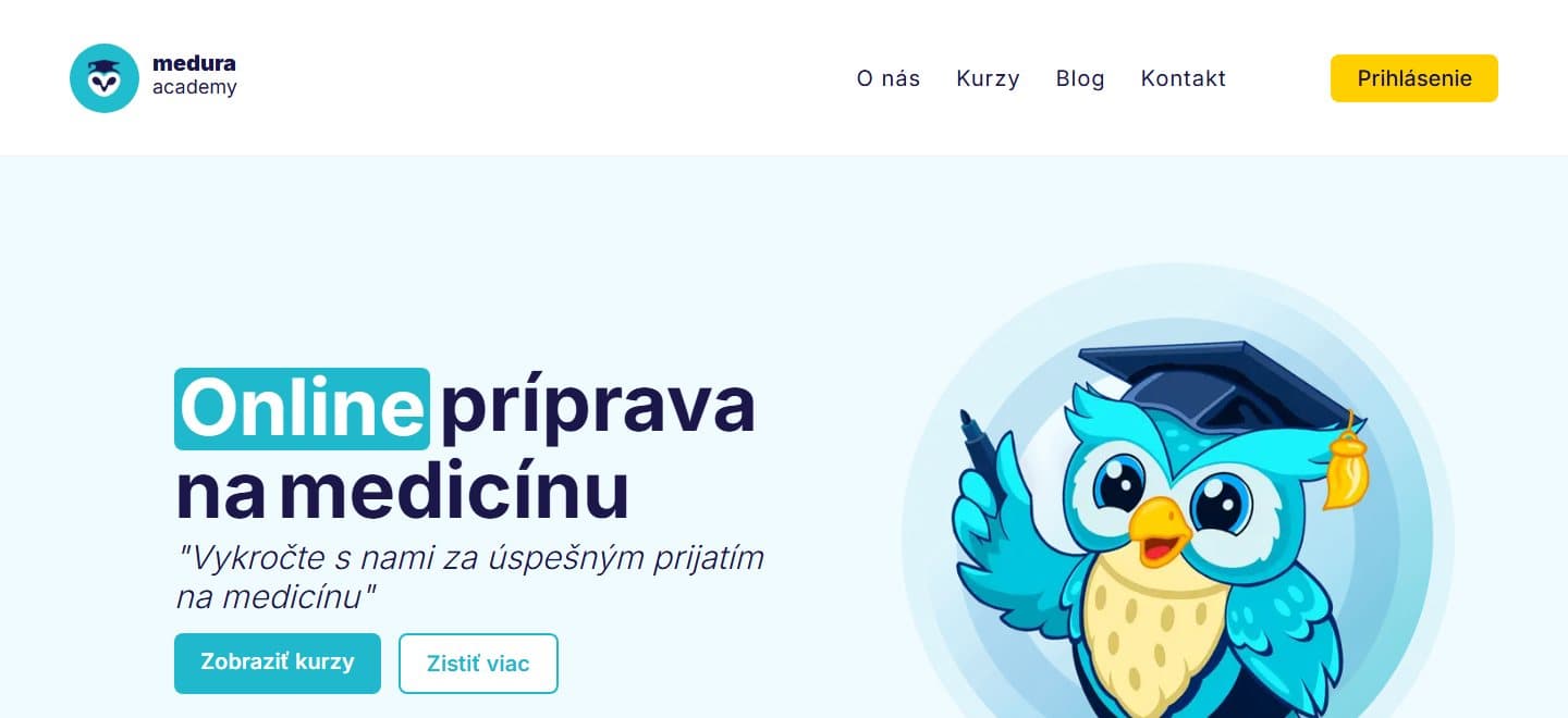 Screenshot of Medura Academy